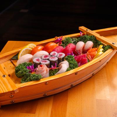 The sushi sashimi combo.