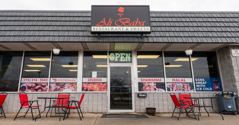 Exterior seating area