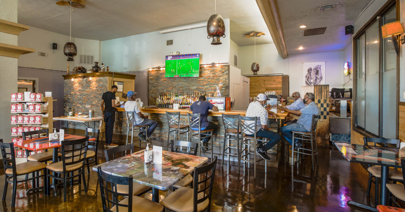 Interior - guests sitting at tables