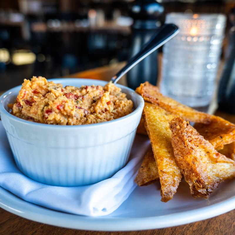 menu item 1 of 24, Grit Chips + Pimento Cheese