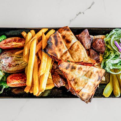 Shish kabab platter.