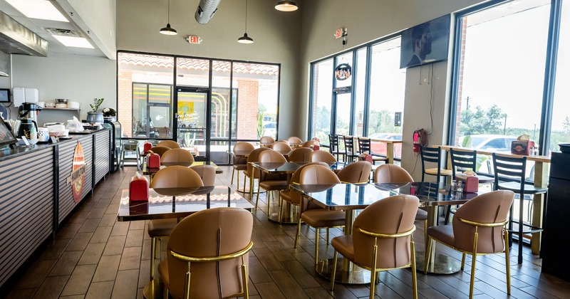 Restaurant interior, dining area