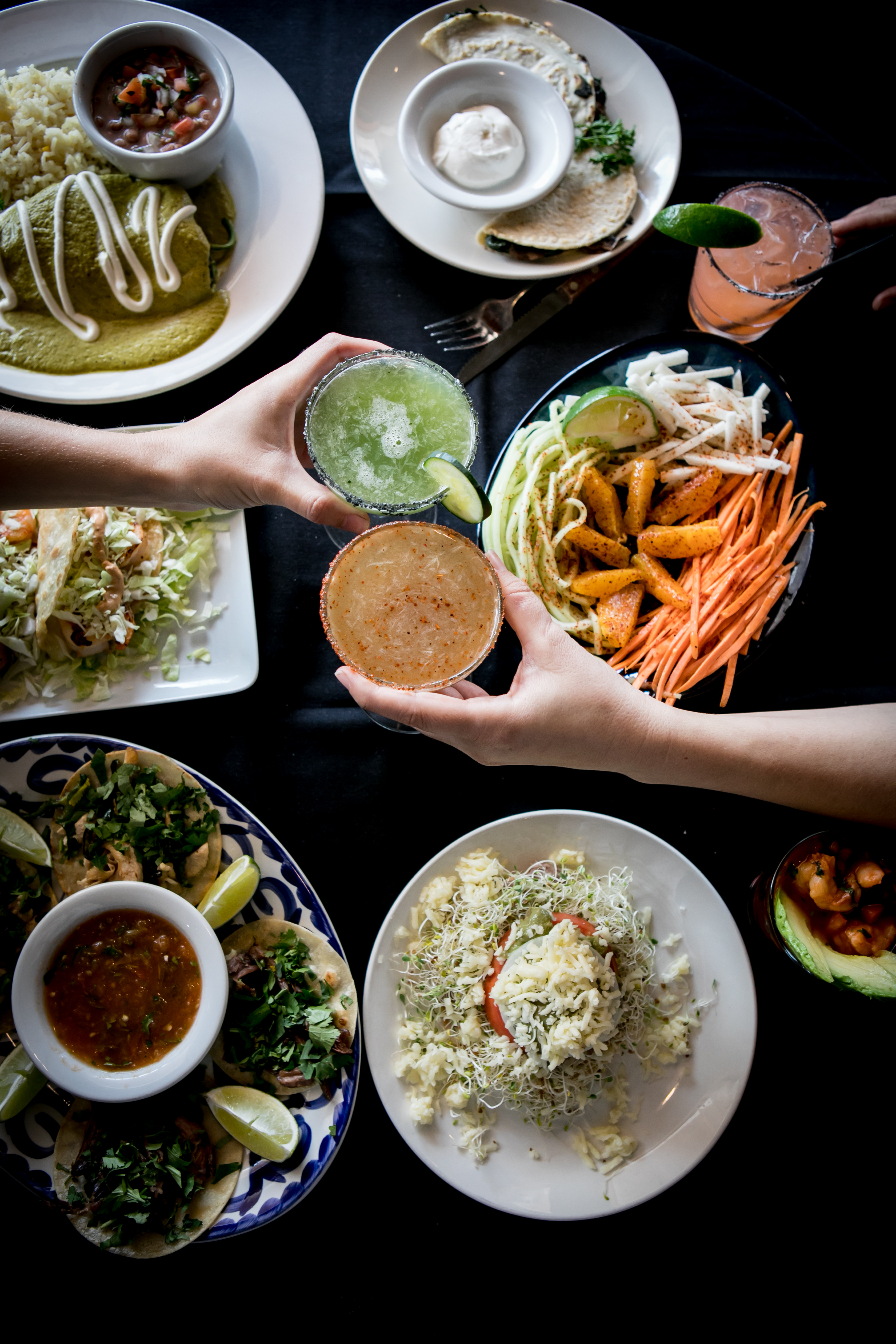 Different types of food on the table