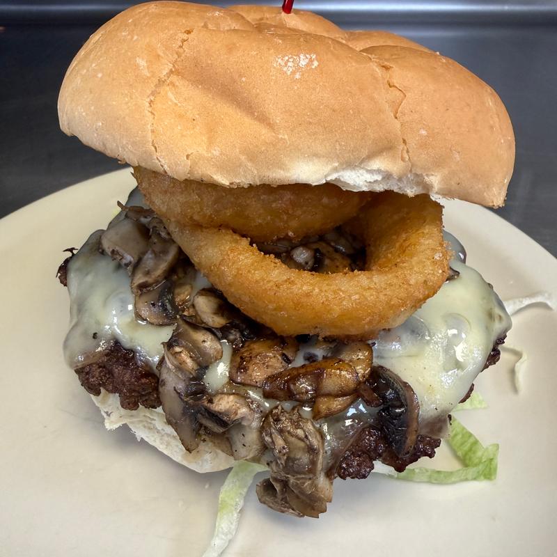 Mushroom Swiss Burger* photo