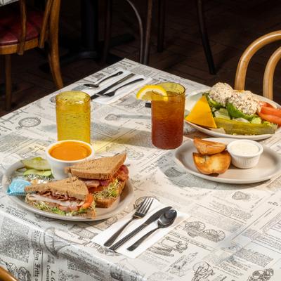 Served food and drinks.