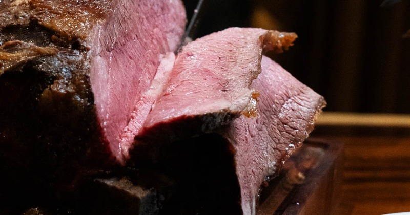 Thinly slices roasted meat