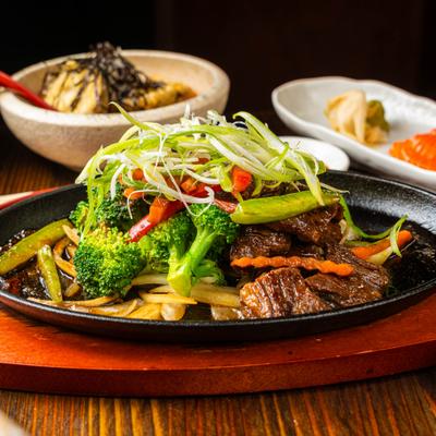 Beef Harami Sizzling Skirt Steak.