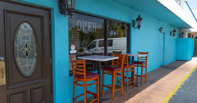 Exterior seating area