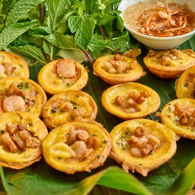 Vietnamese Mini Rice Pancakes.