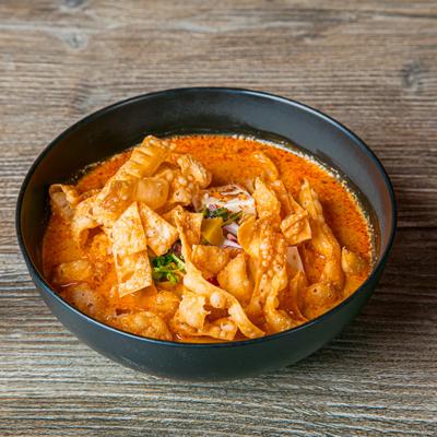 Thai coconut curry noodle soup.