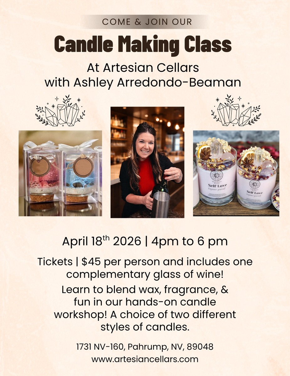 Candle Making Class with Ashley A Beaman event photo