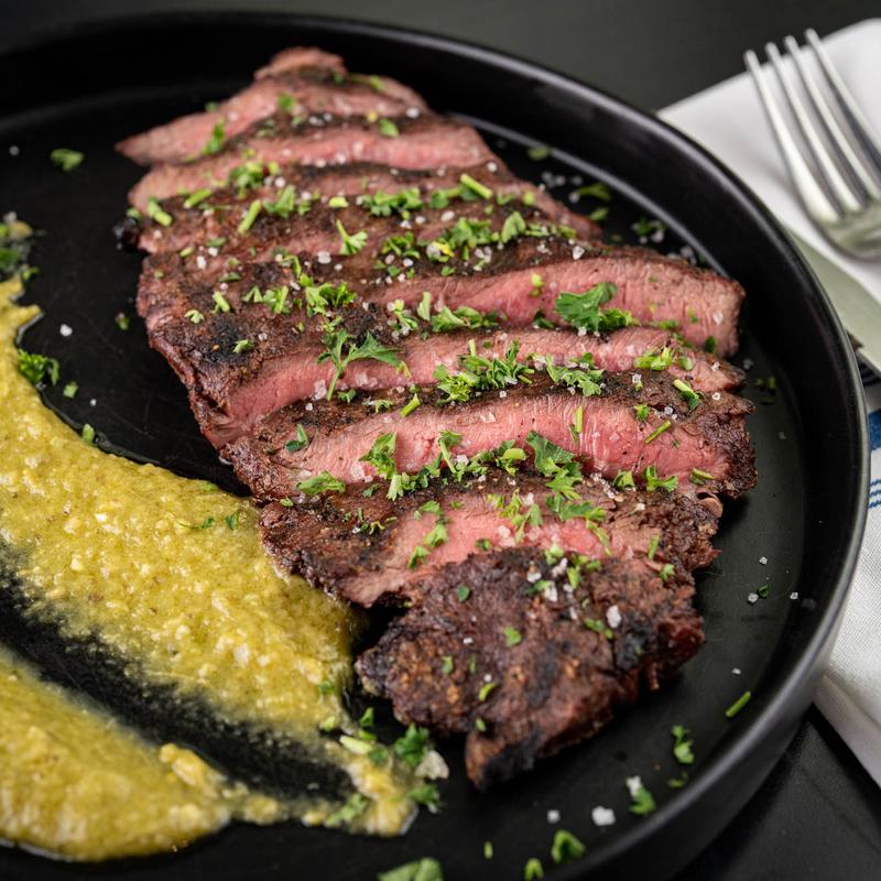 10 oz grilled flat-iron* (GF) photo