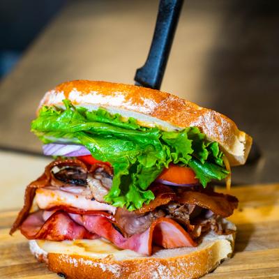 Tower of Babel sandwich.