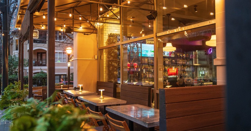 Exterior, seating space