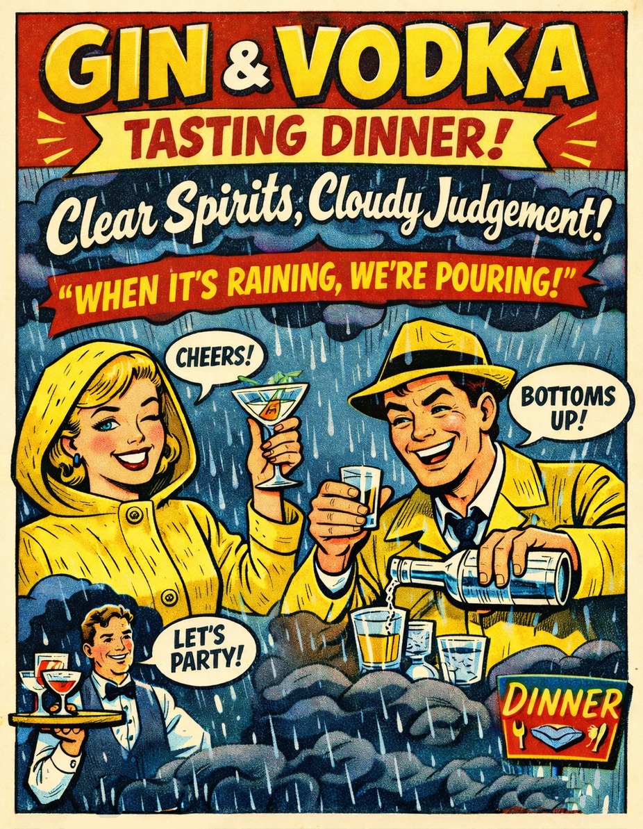 Clear Spirits and Cloudy Judgement: Gin and Vodka Tasting event photo