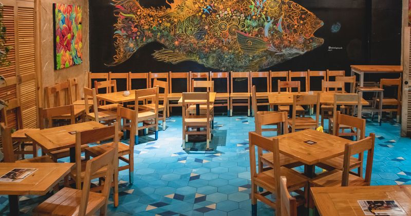 Interior, dining area