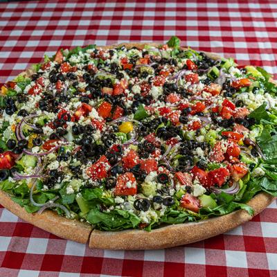 Greek Salad Pizza.