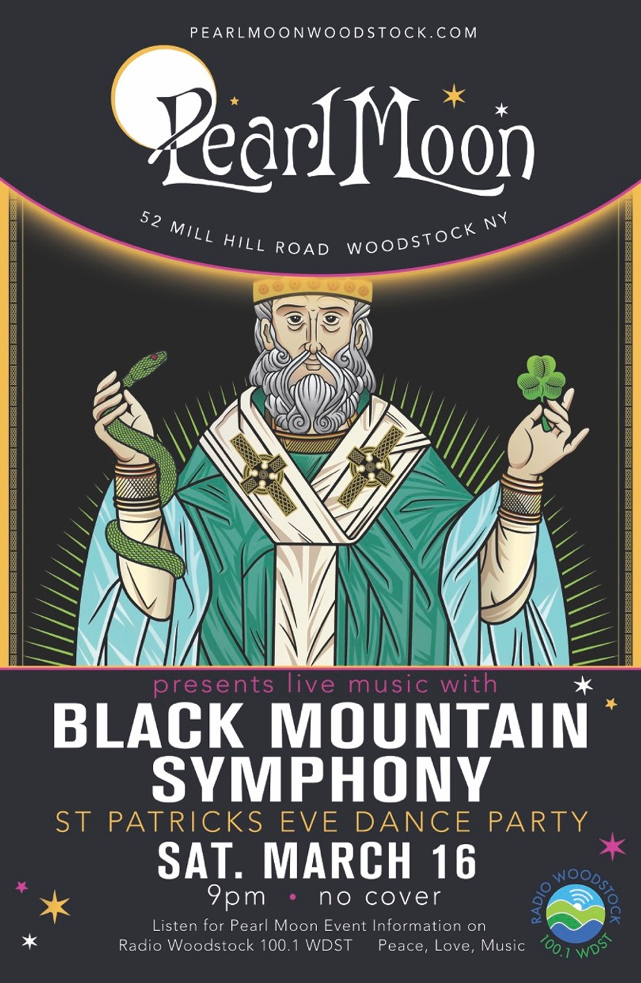 ST. PATRICK'S EVE with BLACK MOUNTAIN SYMPHONY at PEARL MOON WOODSTOCK event photo