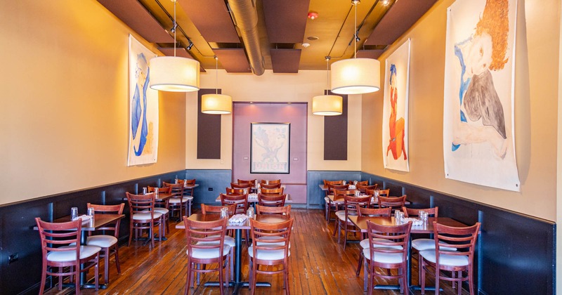 Interior, dining area