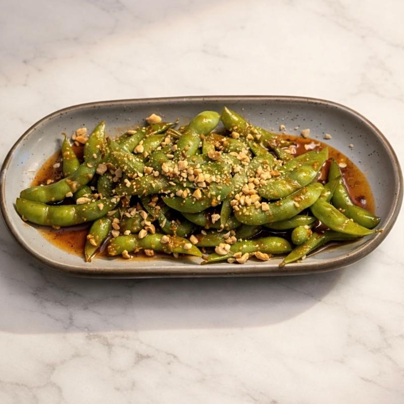 Sauteed Spicy Peanut Edamame photo