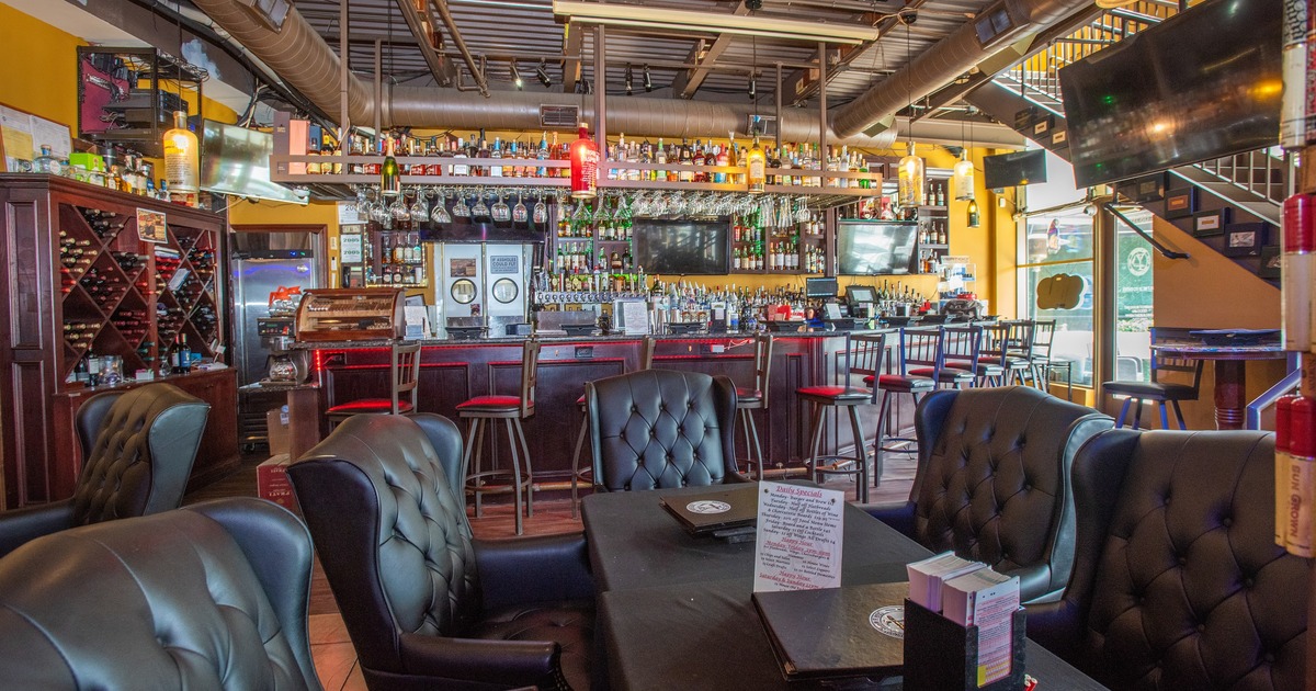 Interior, bar area and cigar lounge