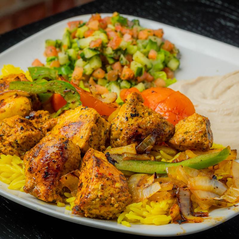 menu item 9 of 14, Chicken Kabob Platter