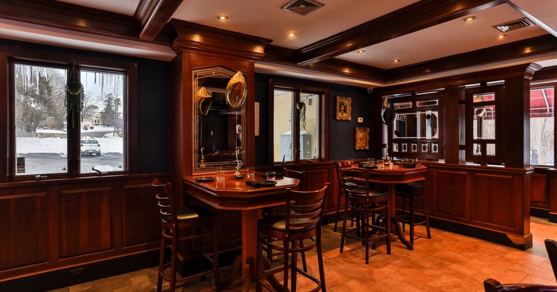 Tables with bar stools