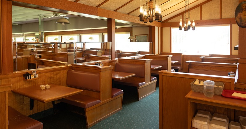 Restaurant interior, dining area