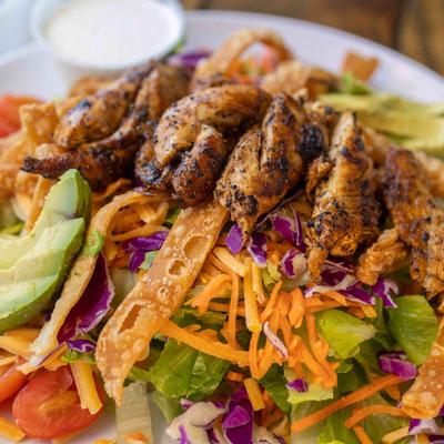 Santa Fe Chicken Salad with House-made Ranch Dressing.