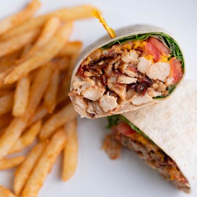 Chicken bacon ranch wrap.