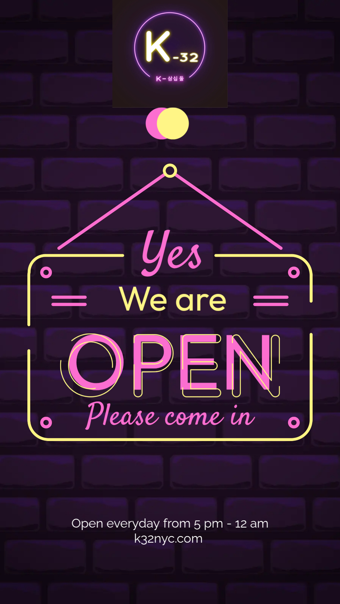 We are open