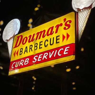 Doumar's sign that sits on the corner of 19th and Monticello.