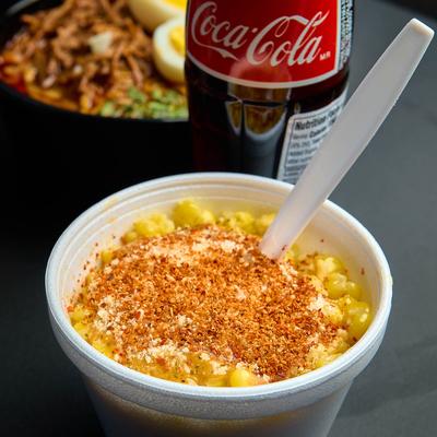 Street corn in a cup.