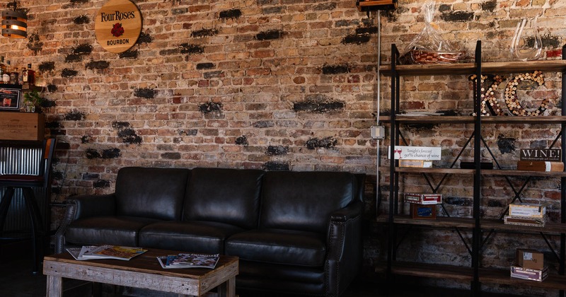 Interior, sofa in seating place