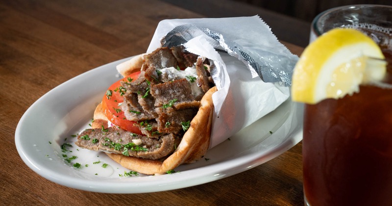 A served gyro