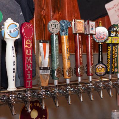 Taps of various beer