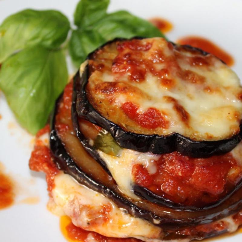 Eggplant parmiggiana photo