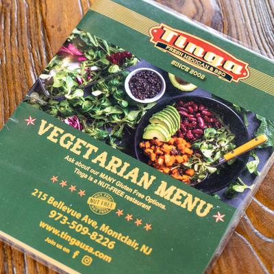 The restaurant's menu.