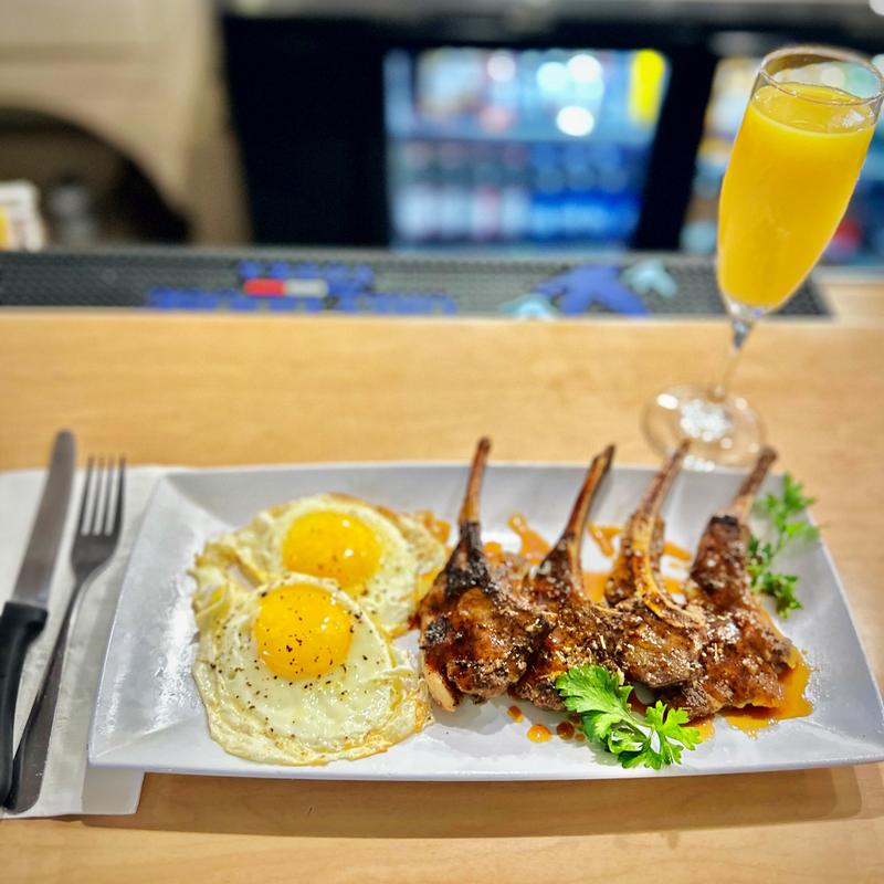 Lamb Chops & Eggs photo