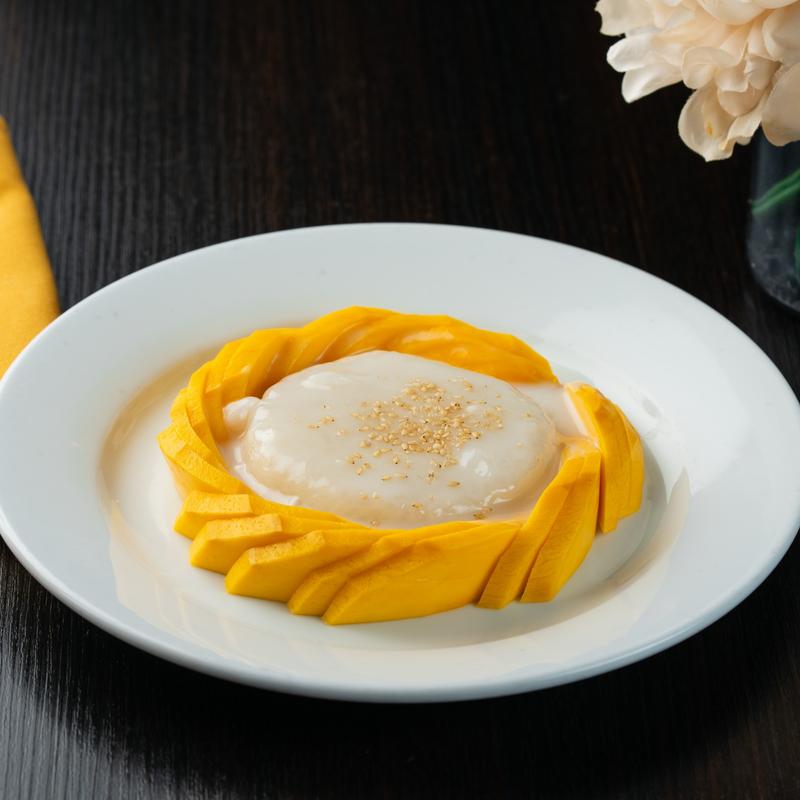menu item 8 of 8, 111. Sweet Sticky Rice With Mango (Seasonal)