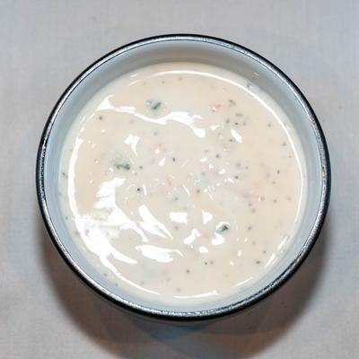 Raita, a homemade yogurt