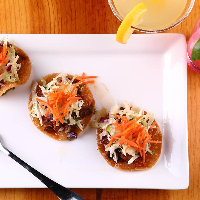 menu item 2 of 12, Pork Belly Tostadas