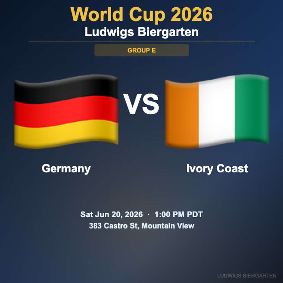 World Cup 2026: Germany vs Ivory Coast | Group E event photo