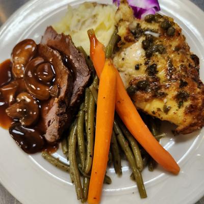 Tenderloin & Chicken Duet.