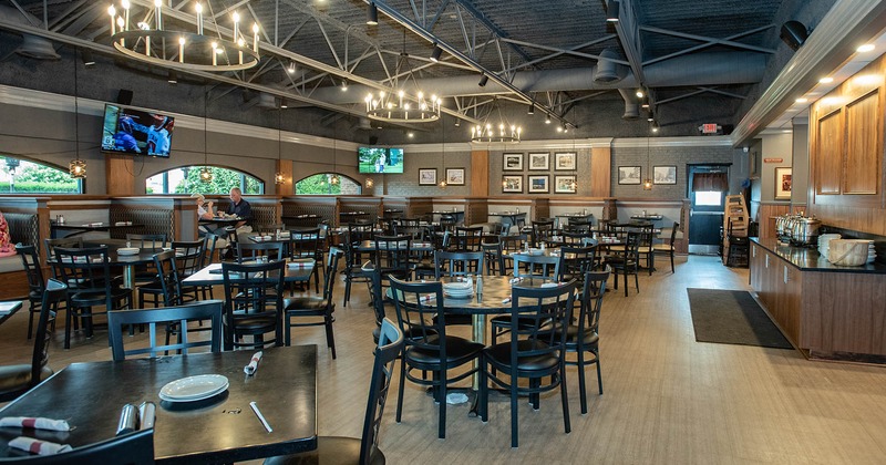 Interior, chairs and tables