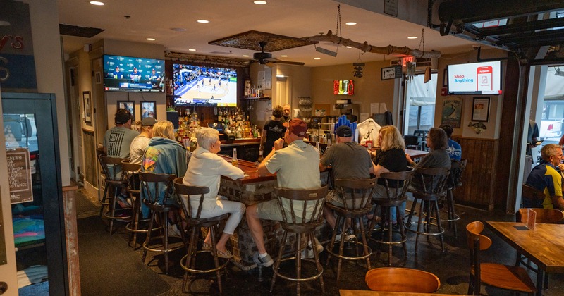 Bar with guests
