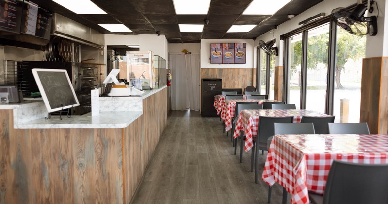 Interior, dining area
