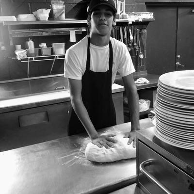 Junior working hard!.