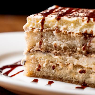A close up of Tiramisu.