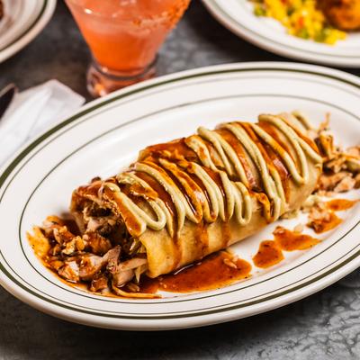 Jerk Chicken Burrito.